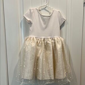 H&M Cream Dress with Tulle Skirt